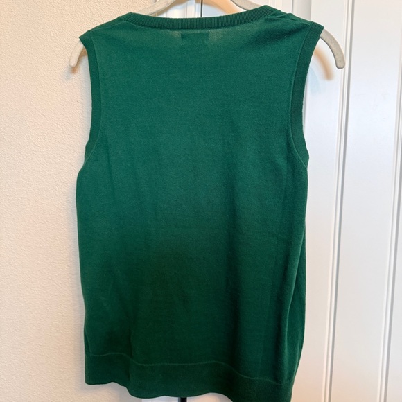 J. Crew Factory Women's Green Button-Up Cardigan and Matching Shell Sweater Set - Picture 6 of 6